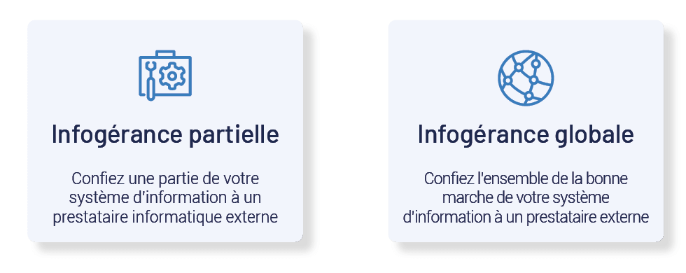 Infogérance globale et infogérance partielle